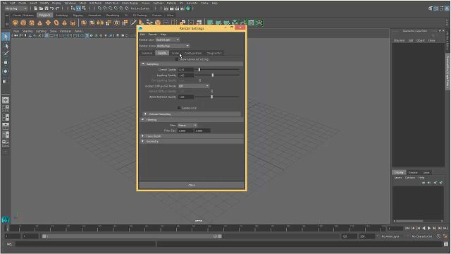 05. La nueva presentación del Render Settings en Mental Ray.