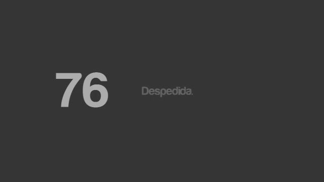 76. Despedida.