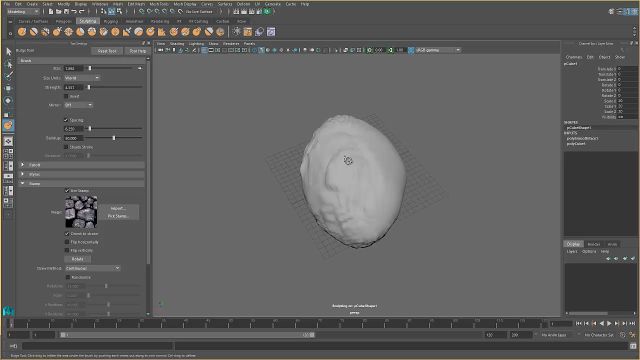 11. Sculping Tools en Maya.