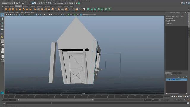 08. Los postes de la casa y el suelo.