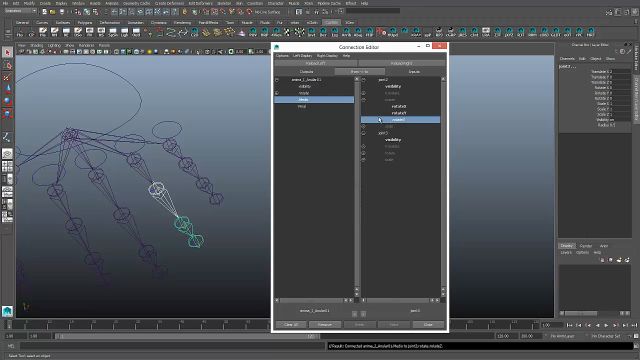 14. Crear canales en el Channel Box.
