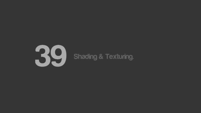 39. Shading & Texturing.