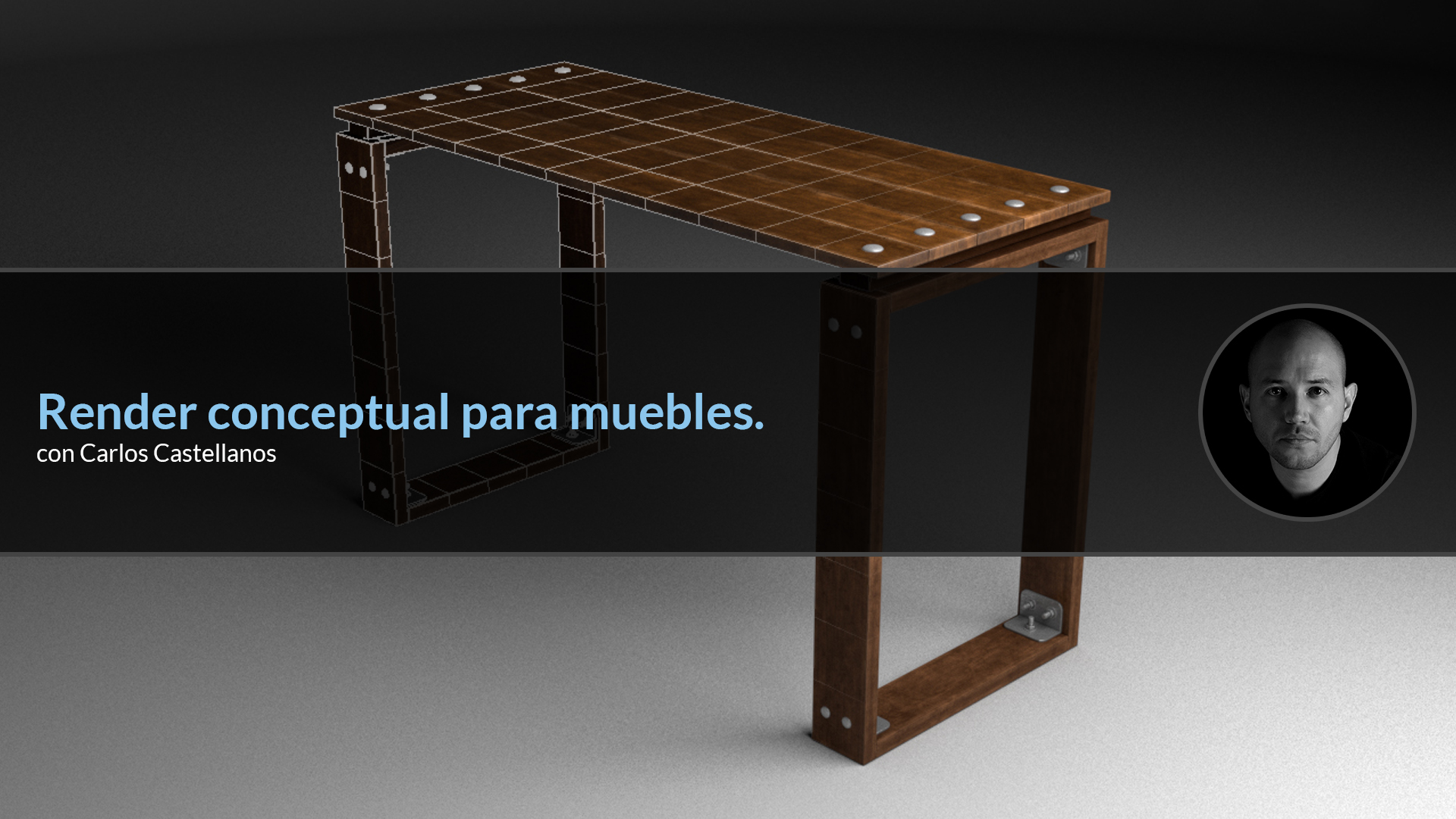 Render conceptual para muebles.