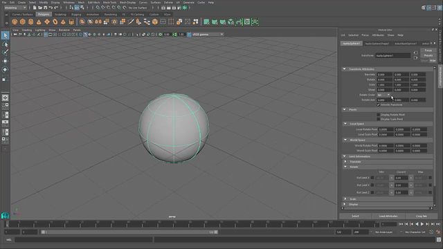 12. Attribute Editor.