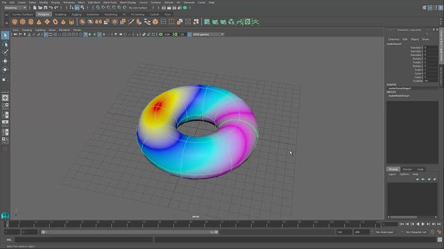 07. Diferentes formas de ver la geometría en Maya.